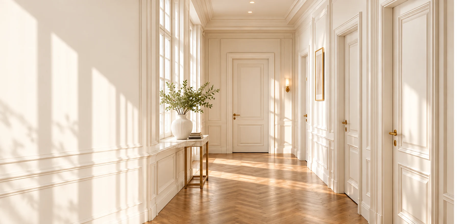 Piese din lemn cu detalii decorative, în atelier
